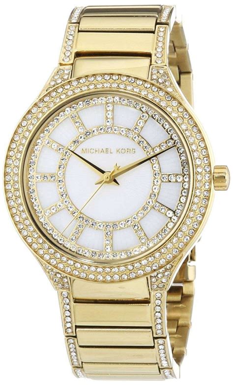 Women's 40mm Gold Tone Michaell Kors Watch, Crystal 